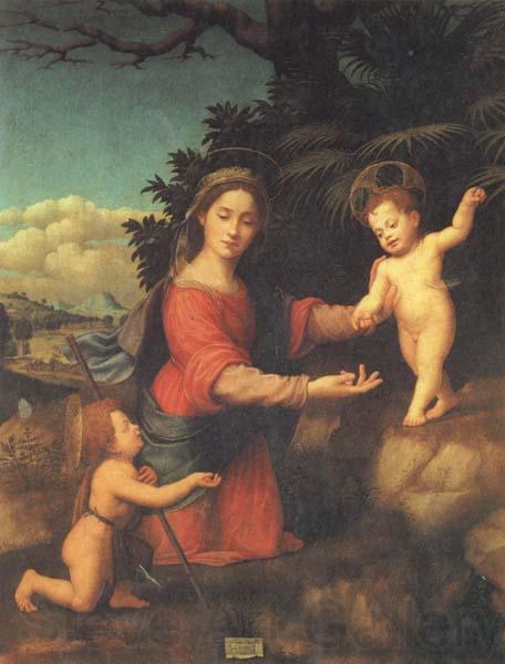 BUGIARDINI, Giuliano Madonna and Child with hte Young St.john t he Baptist Spain oil painting art